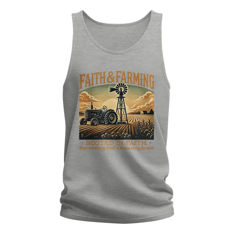 Image of Faith And Farming 3 - Unisex Jersey Tank