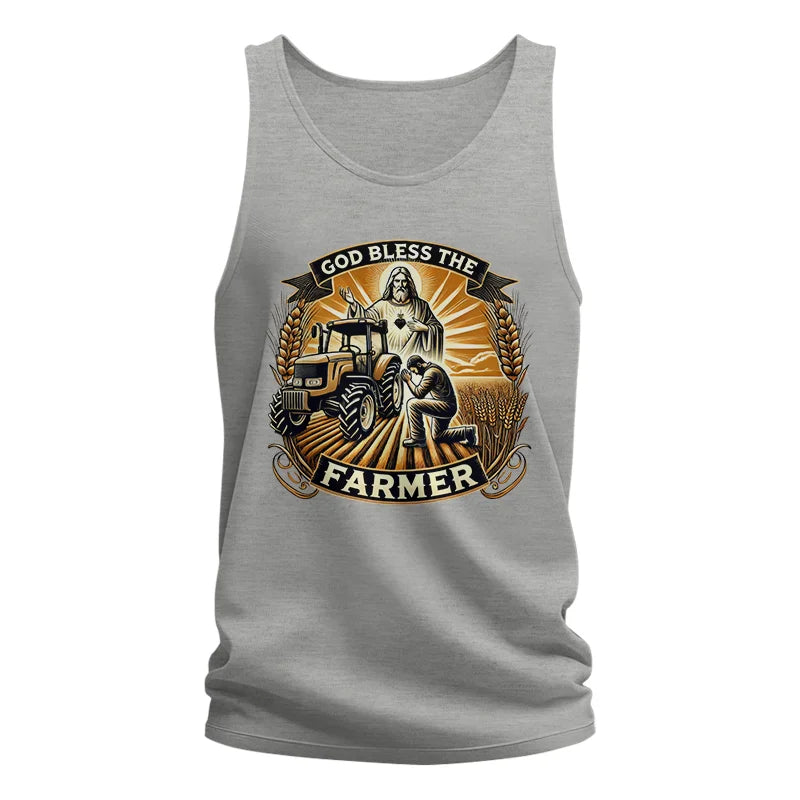 God Bless The Farmer 2 - Unisex Jersey Tank