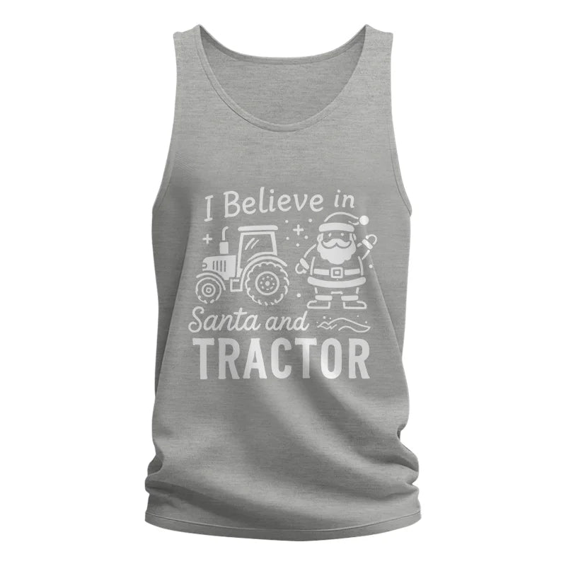 Image of I Believe In Santa And Tractor - Unisex Jersey Tank