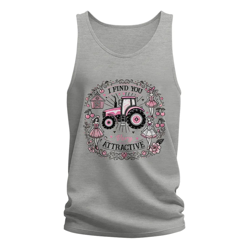 I Find You Very Attractive Pink Cherry - Unisex Jersey Tank