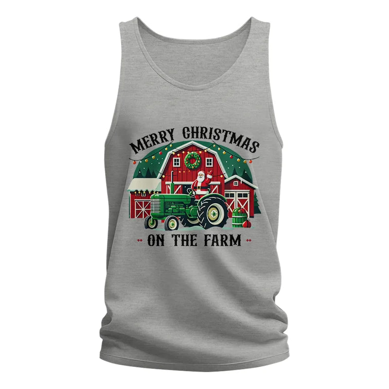 Merry Christmas On The Farm 1 - Unisex Jersey Tank