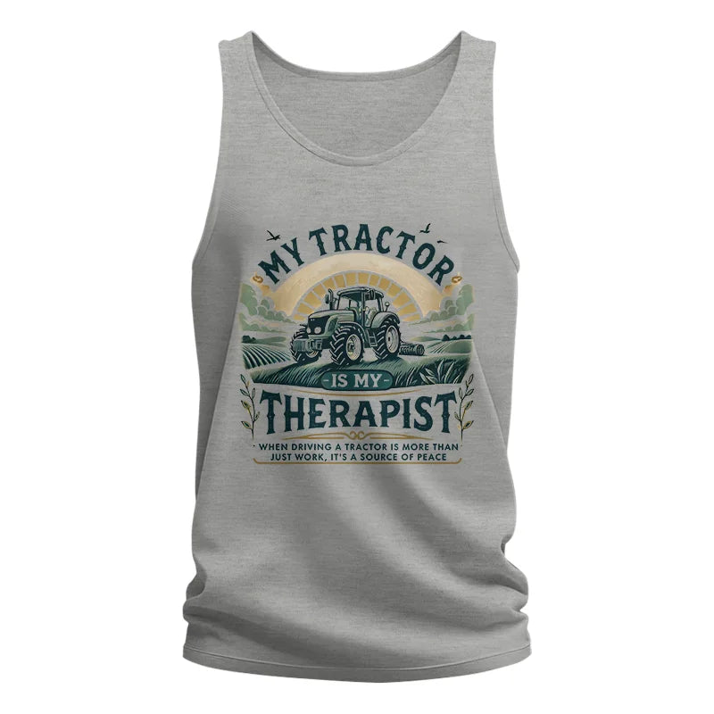 My Tractor Is My Therapist - Unisex Jersey Tank