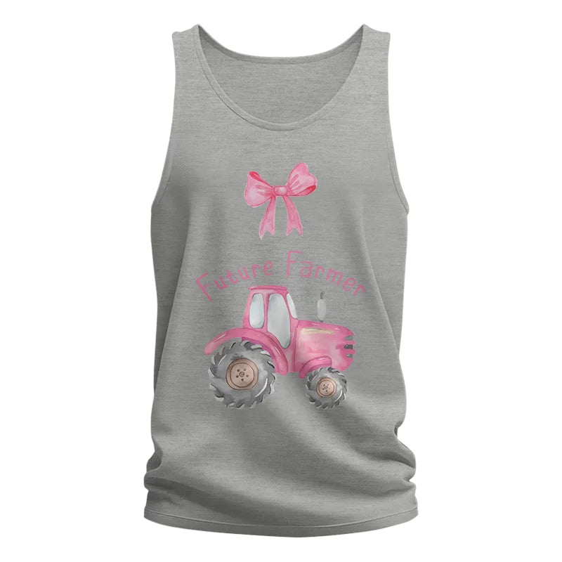 Image of Pink Tractor For Future Farmer - Unisex Jersey Tank