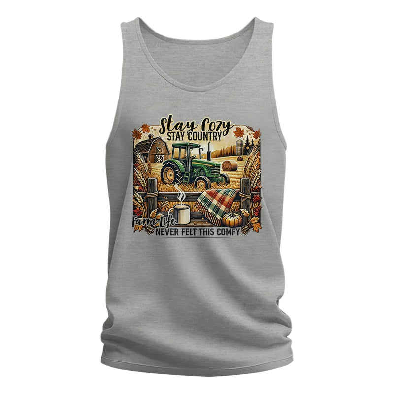 Stay Cozy_Stay Country_Farm Life Never Felt This Comfy 2 - Unisex Jersey Tank