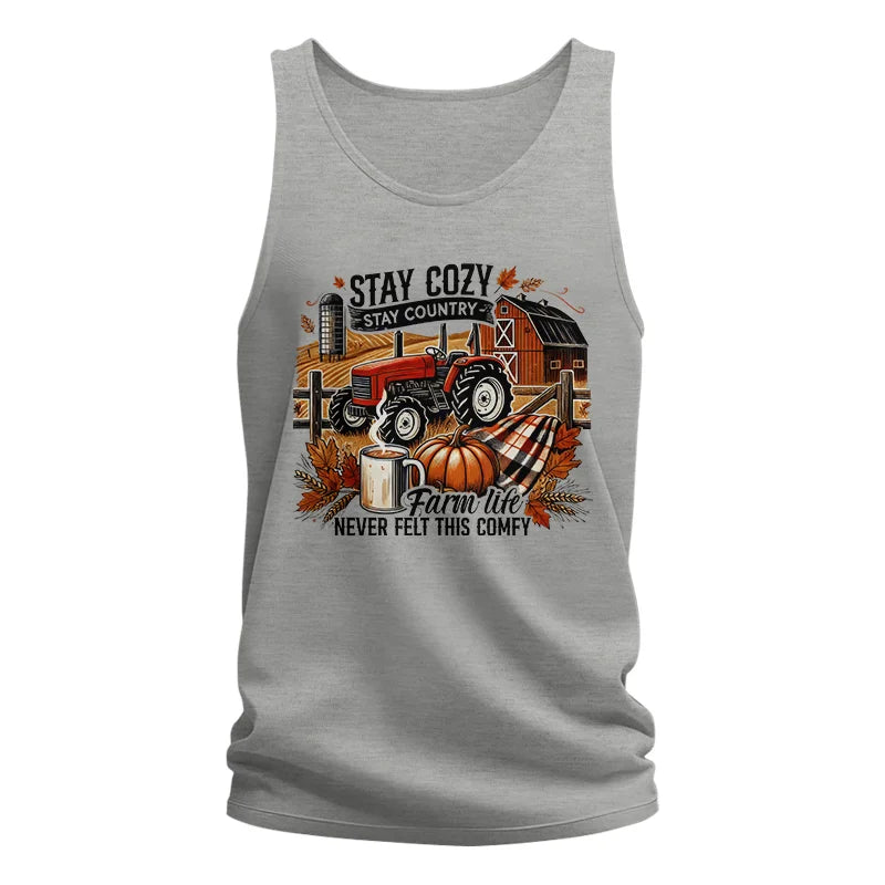 Stay Cozy_Stay Country_Farm Life Never Felt This Comfy - Unisex Jersey Tank