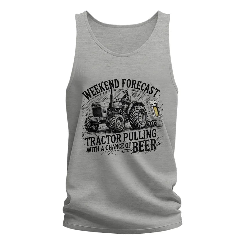 Image of Tractor With A Chance Of Beer - Unisex Jersey Tank