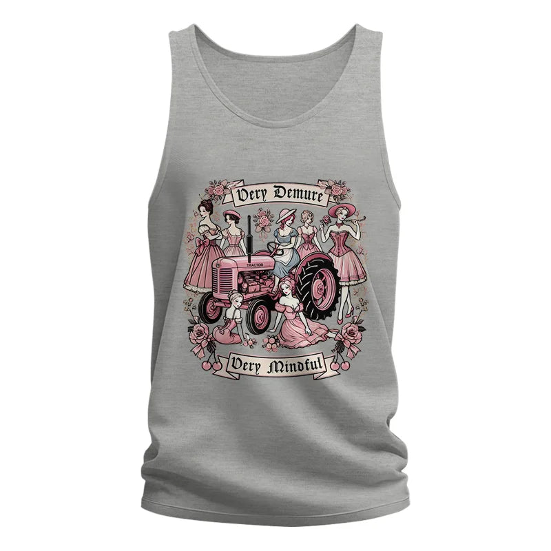 Very Demure Very Mindful Tractor - Unisex Jersey Tank