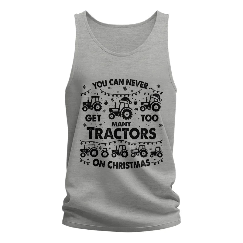 Image of You Can Never Get Too Many Tractors On Christmas - Unisex Jersey Tank