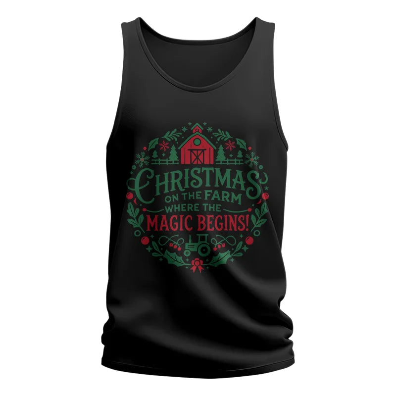 Christmas on the Farm Where the Magic Begins! 2 - Unisex Jersey Tank