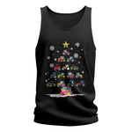 Christmas Tractor Tree - Unisex Jersey Tank