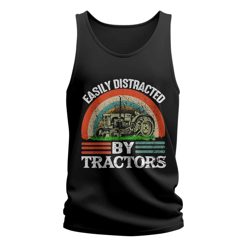 Image of Easily Distracted By Tractors - Unisex Jersey Tank