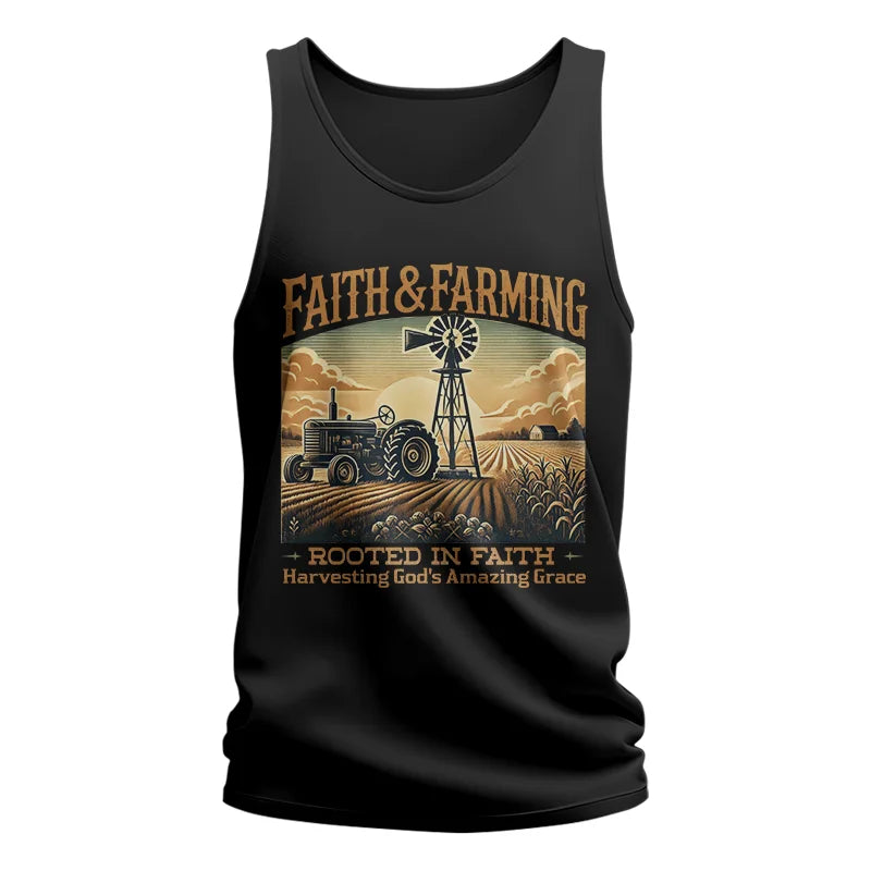 Image of Faith And Farming 3 - Unisex Jersey Tank