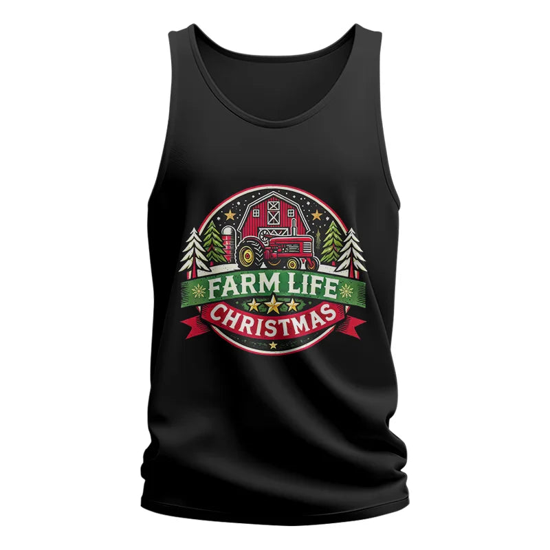 Image of Farm Life Christmas 3 - Unisex Jersey Tank