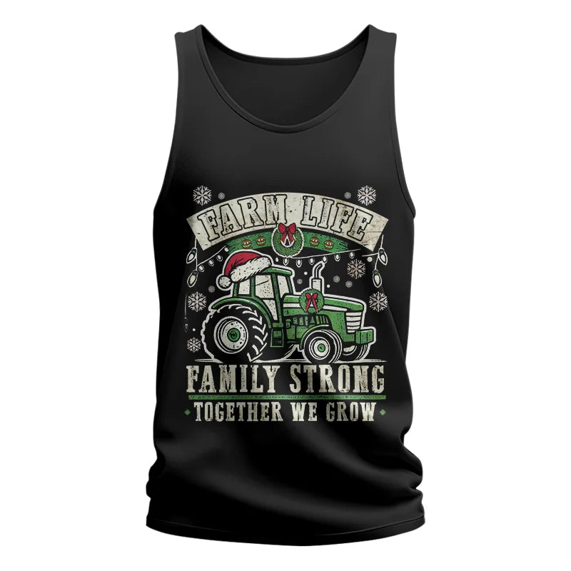 Farm Life Family Strong Together We Grow - Unisex Jersey Tank