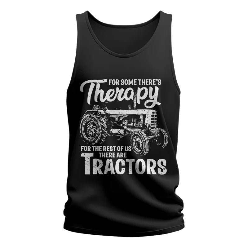 Funny Farmer Therapy Vintage Tractor Lover - Unisex Jersey Tank