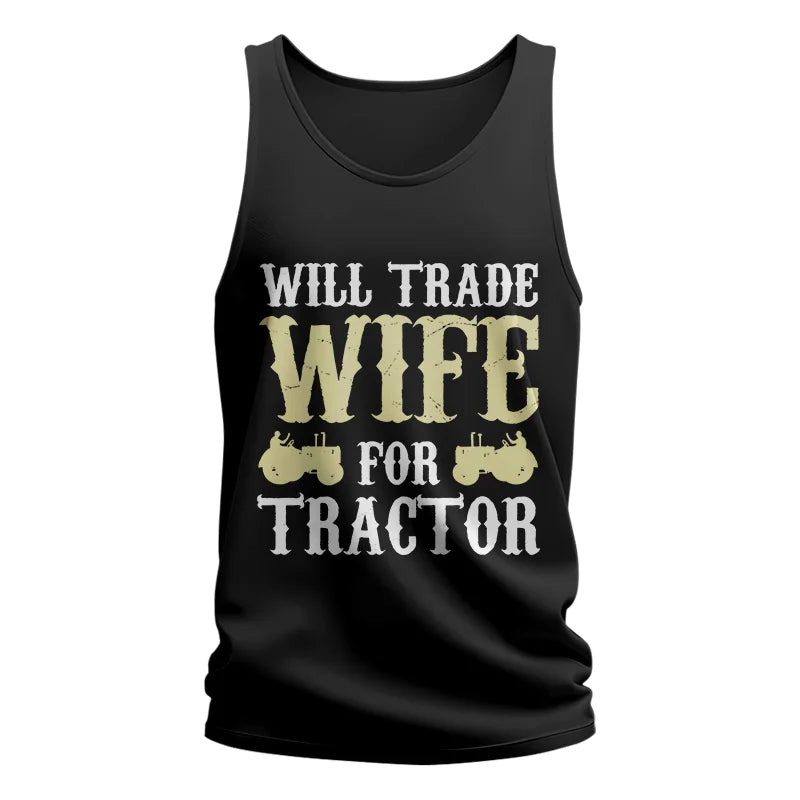 Image of Funny Will Trade Wife For Tractor - Unisex Jersey Tank