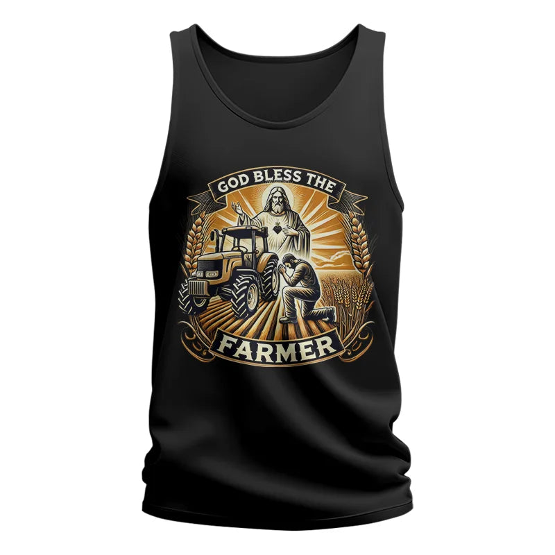 God Bless The Farmer 2 - Unisex Jersey Tank