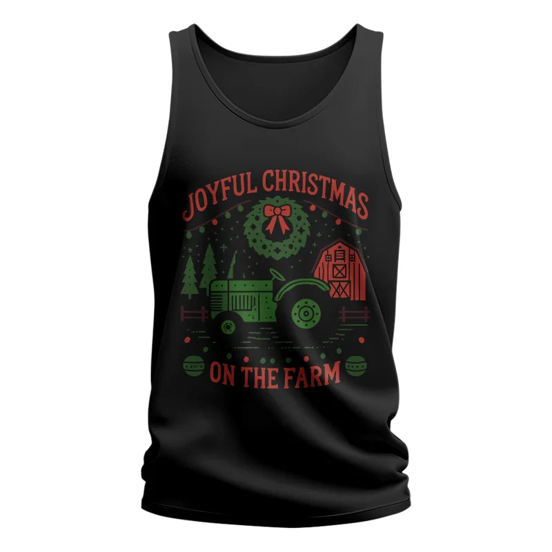 Image of Joyful Christmas On The Farm 3 - Unisex Jersey Tank