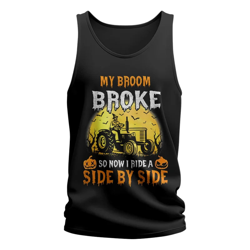 Image of My Broom Broke_I Have A Tractor Halloween - Unisex Jersey Tank