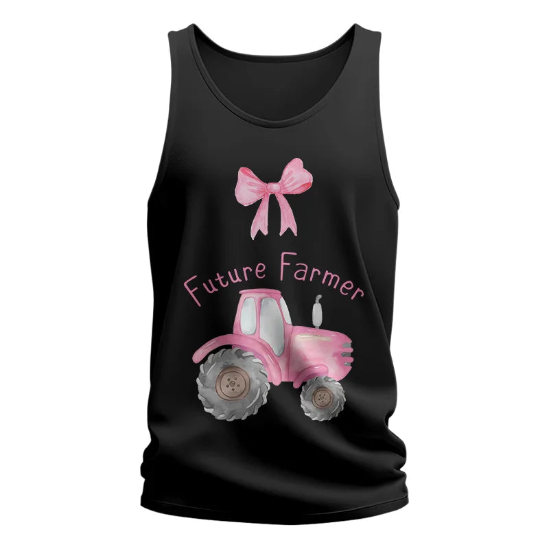 Pink Tractor For Future Farmer - Unisex Jersey Tank