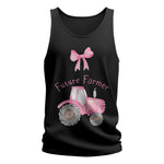 Pink Tractor For Future Farmer - Unisex Jersey Tank