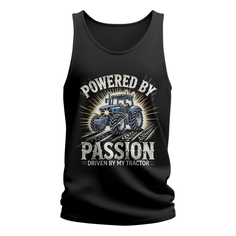 Image of Powered By Passion Driven By My Tractor - Unisex Jersey Tank