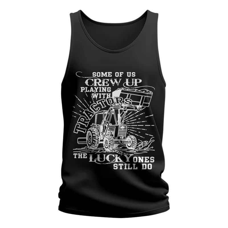 Image of Some Of Us Grew Up Playing With Tractors 1 - Unisex Jersey Tank