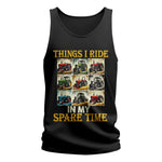 Things I Ride In My Spare Time 2 - Unisex Jersey Tank