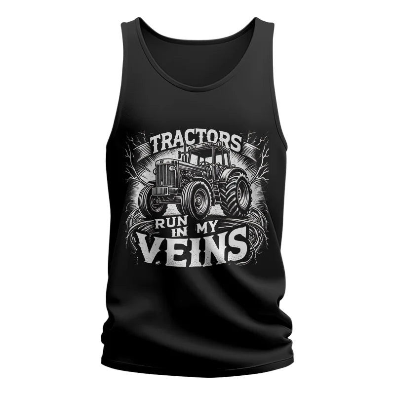 Tractors Run In My Veins - Unisex Jersey Tank