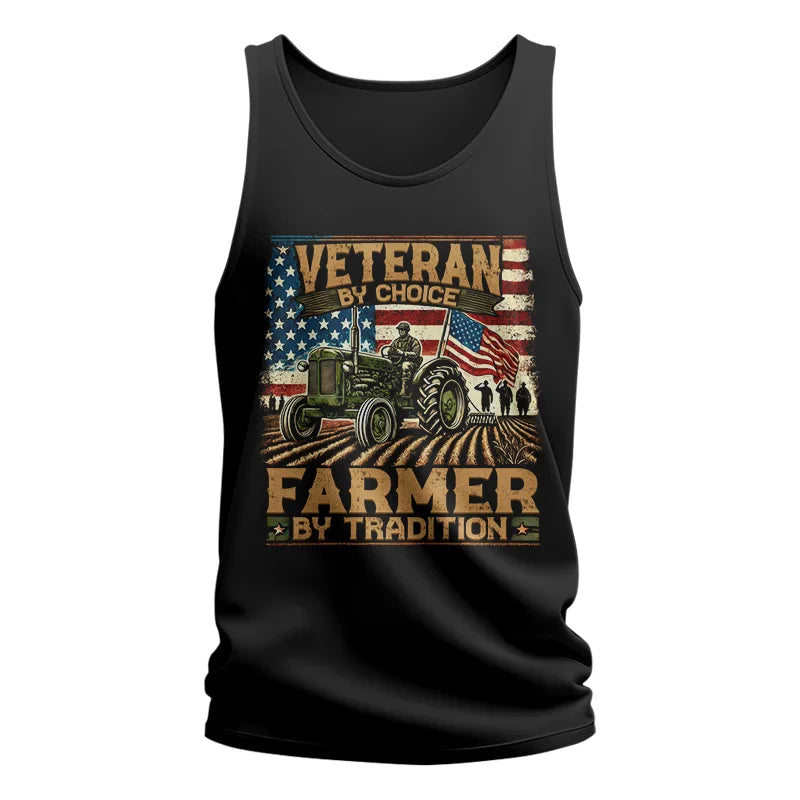 Veteran Farmer Veteran By Choice_Farmer By Tradition - Unisex Jersey Tank