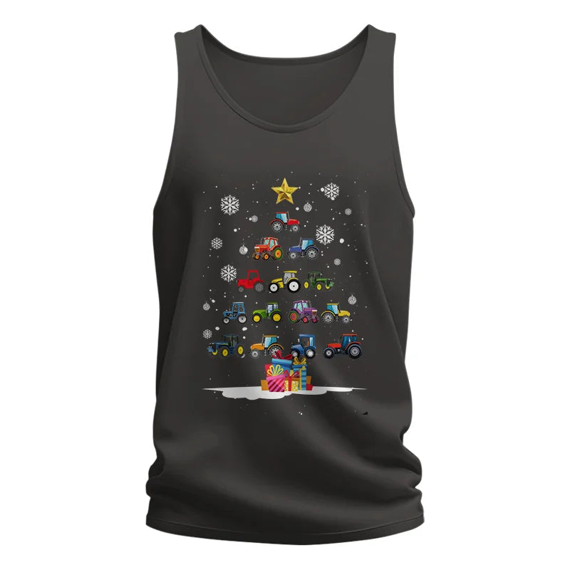 Christmas Tractor Tree - Unisex Jersey Tank