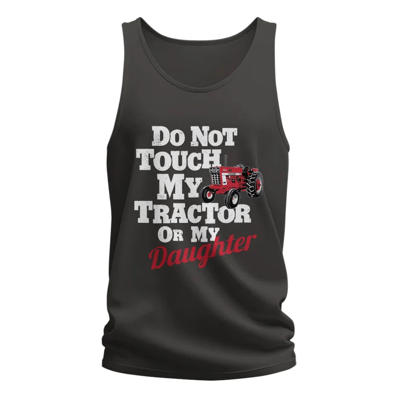 Image of Do Not Touch My Tractor Or My Daughter - Unisex Jersey Tank