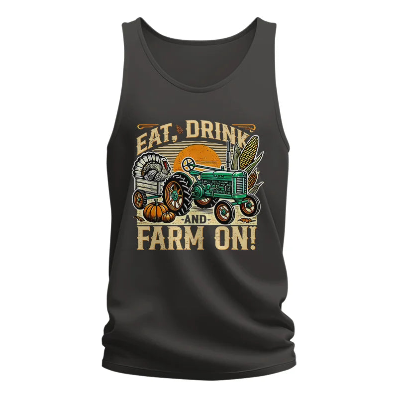 Image of Eat Drink and Farm On - Unisex Jersey Tank