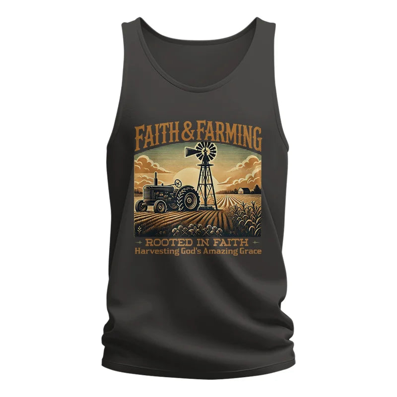 Image of Faith And Farming 3 - Unisex Jersey Tank