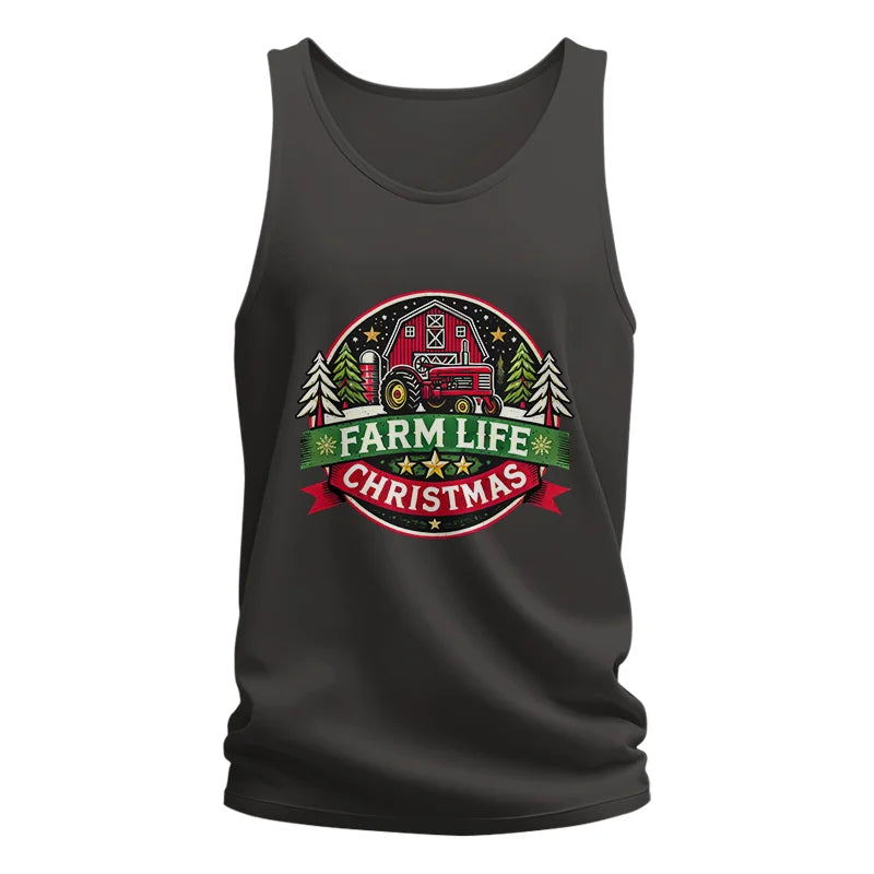 Image of Farm Life Christmas 3 - Unisex Jersey Tank