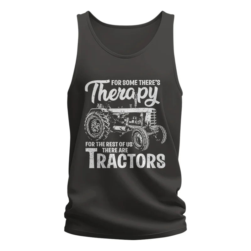 Funny Farmer Therapy Vintage Tractor Lover - Unisex Jersey Tank