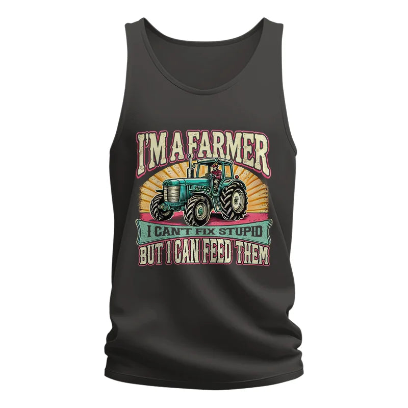 Image of I'm A Farmer_Fix Stupid_Feed Them - Unisex Jersey Tank