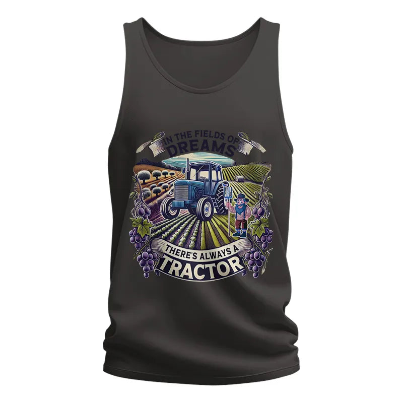 Image of In The Fields Of Dreams There's Always A Tractor 1 - Unisex Jersey Tank