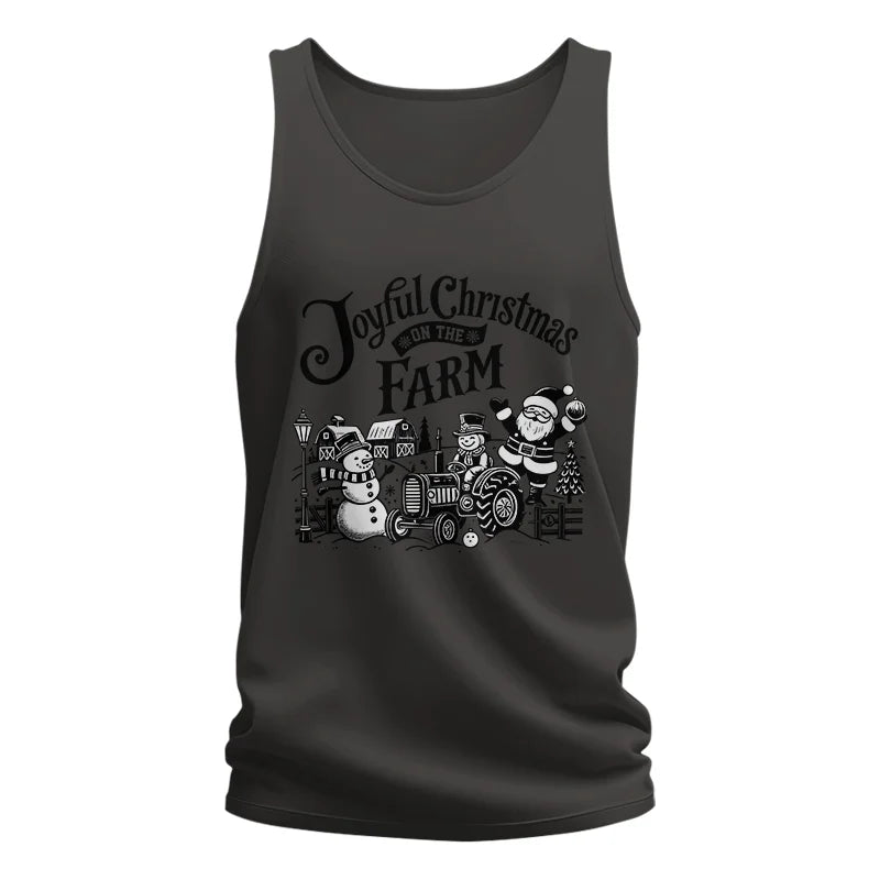 Image of Joyful Christmas On The Farm 1 - Unisex Jersey Tank