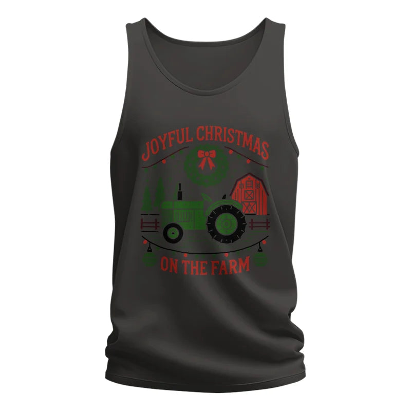 Image of Joyful Christmas On The Farm 3 - Unisex Jersey Tank