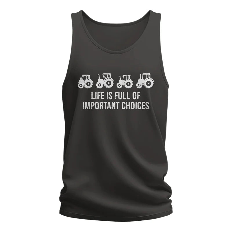 Image of Life Is Full Of Important Choices 18 - Unisex Jersey Tank