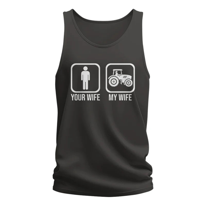 My Wife Is Cooler Than Yours Funny Farm Tractor 1 - Unisex Jersey Tank