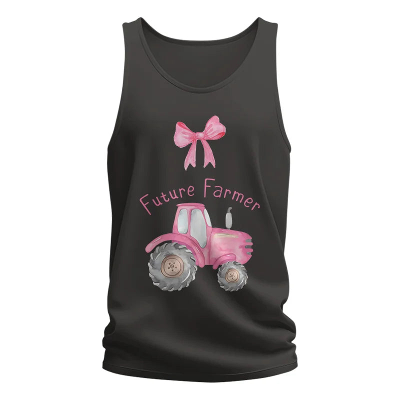 Image of Pink Tractor For Future Farmer - Unisex Jersey Tank