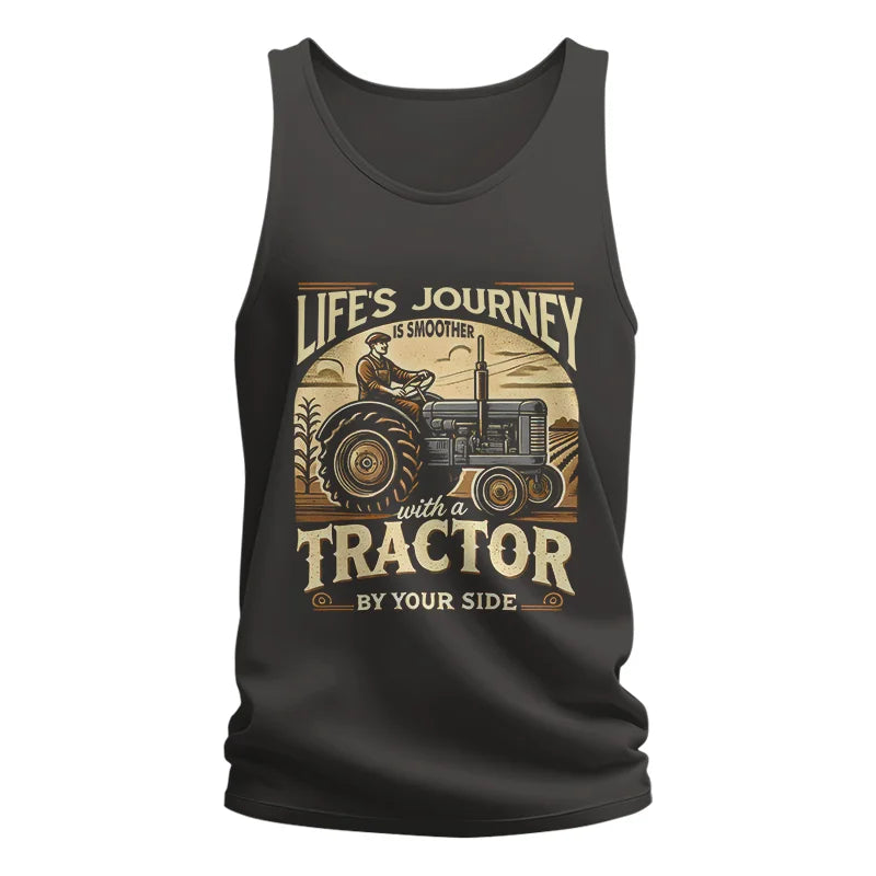 Smoother With A Tractor By Your Side - Unisex Jersey Tank