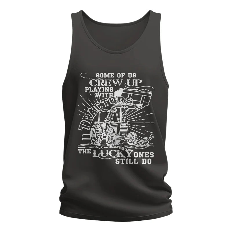 Image of Some Of Us Grew Up Playing With Tractors 1 - Unisex Jersey Tank