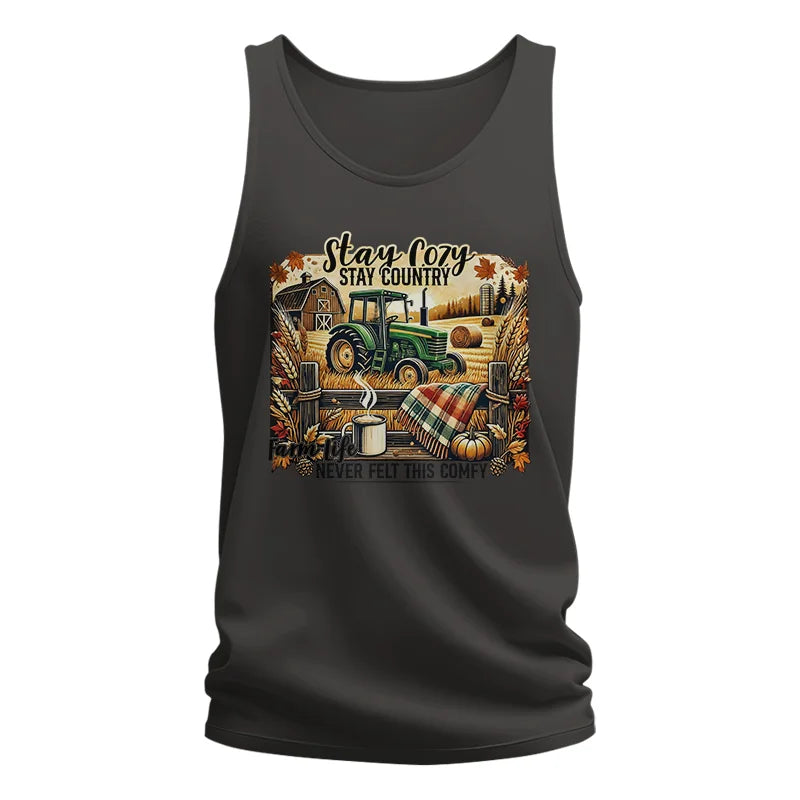 Stay Cozy_Stay Country_Farm Life Never Felt This Comfy 2 - Unisex Jersey Tank