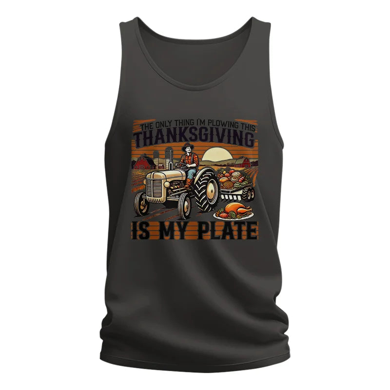 Image of The Only Thing I’m Plowing This Thanksgiving is My Plate 1 - Unisex Jersey Tank