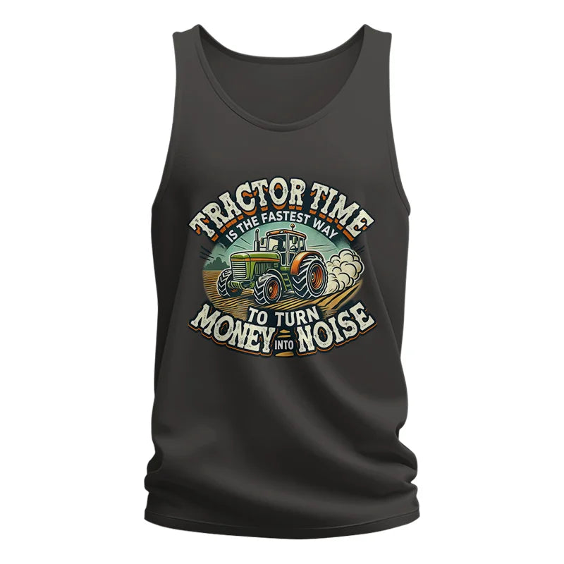 Image of Tractor Time To Turn Money Into Noise - Unisex Jersey Tank