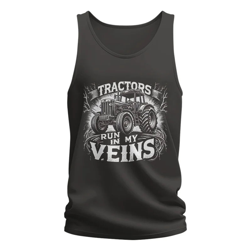 Tractors Run In My Veins - Unisex Jersey Tank