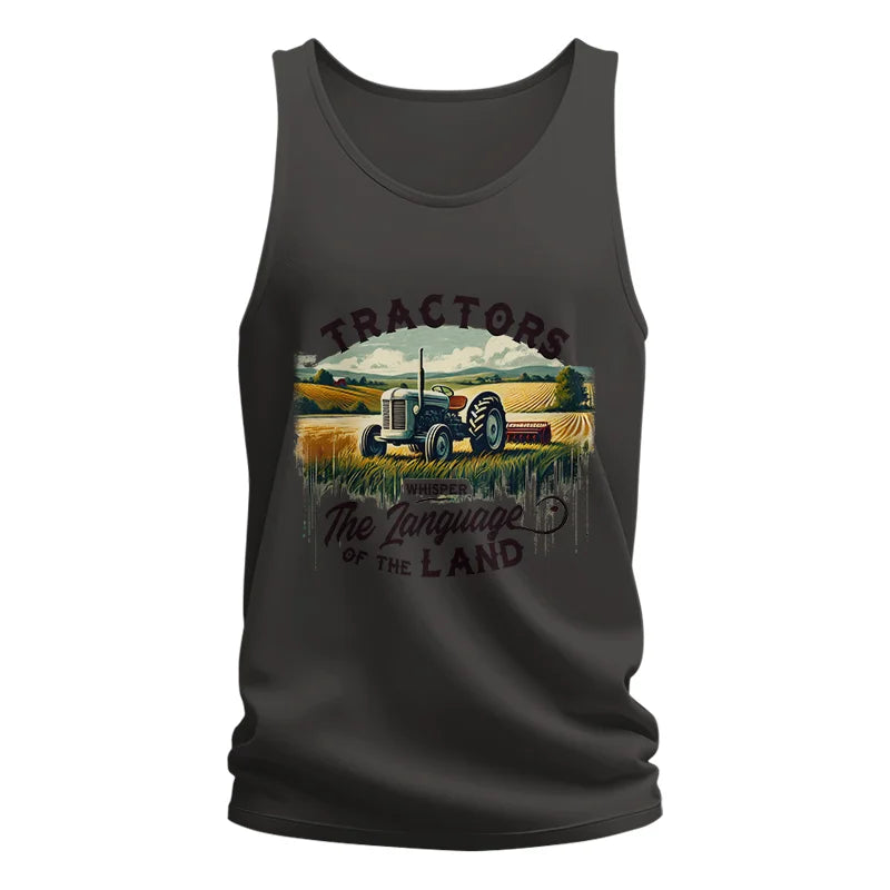 Tractors Whisper The Language Of The Land 2 - Unisex Jersey Tank